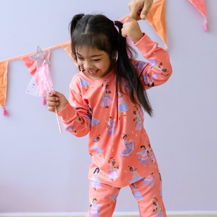 South Asian Dancers (Girls) | Organic Cotton Pyjama Set