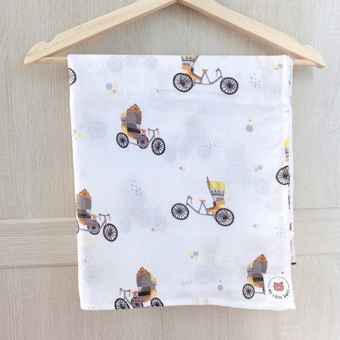 Dxb Rickshaw Muslin Swaddle Set (Pack of 2)
