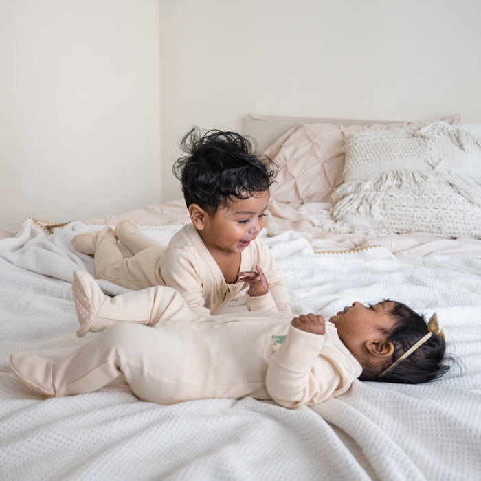 Embroidered Elephant Sleepsuit