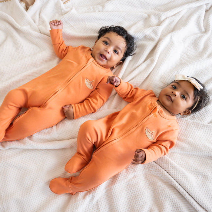 BUNDLE: 2 Embroidered Sleepsuits
