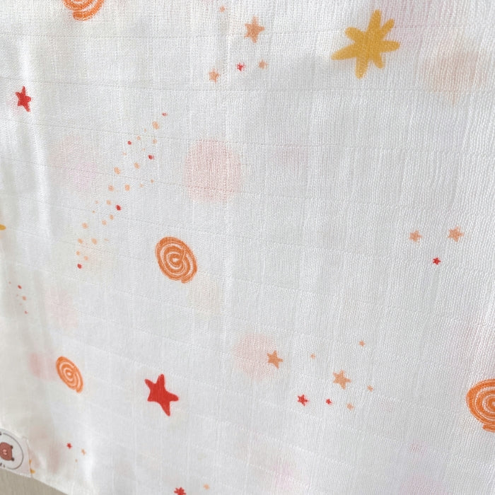 Single Pack Jalebi Organic Cotton & Bamboo Muslin Swaddle