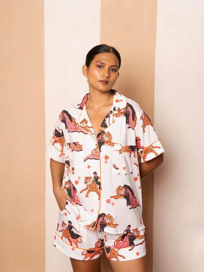Short PJ Set in TIGER RANI