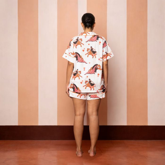 Short PJ Set in TIGER RANI