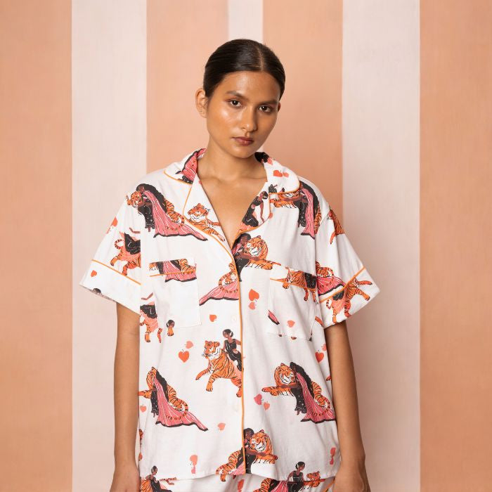 Short PJ Set in TIGER RANI