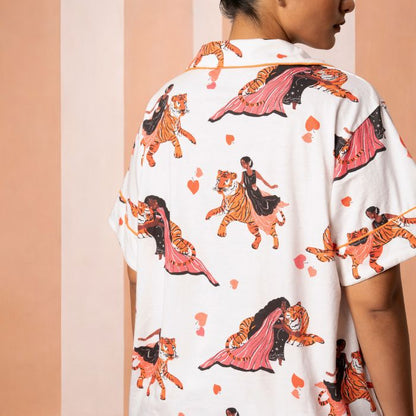 Short PJ Set in TIGER RANI