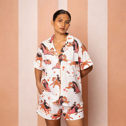 Short PJ Set in TIGER RANI