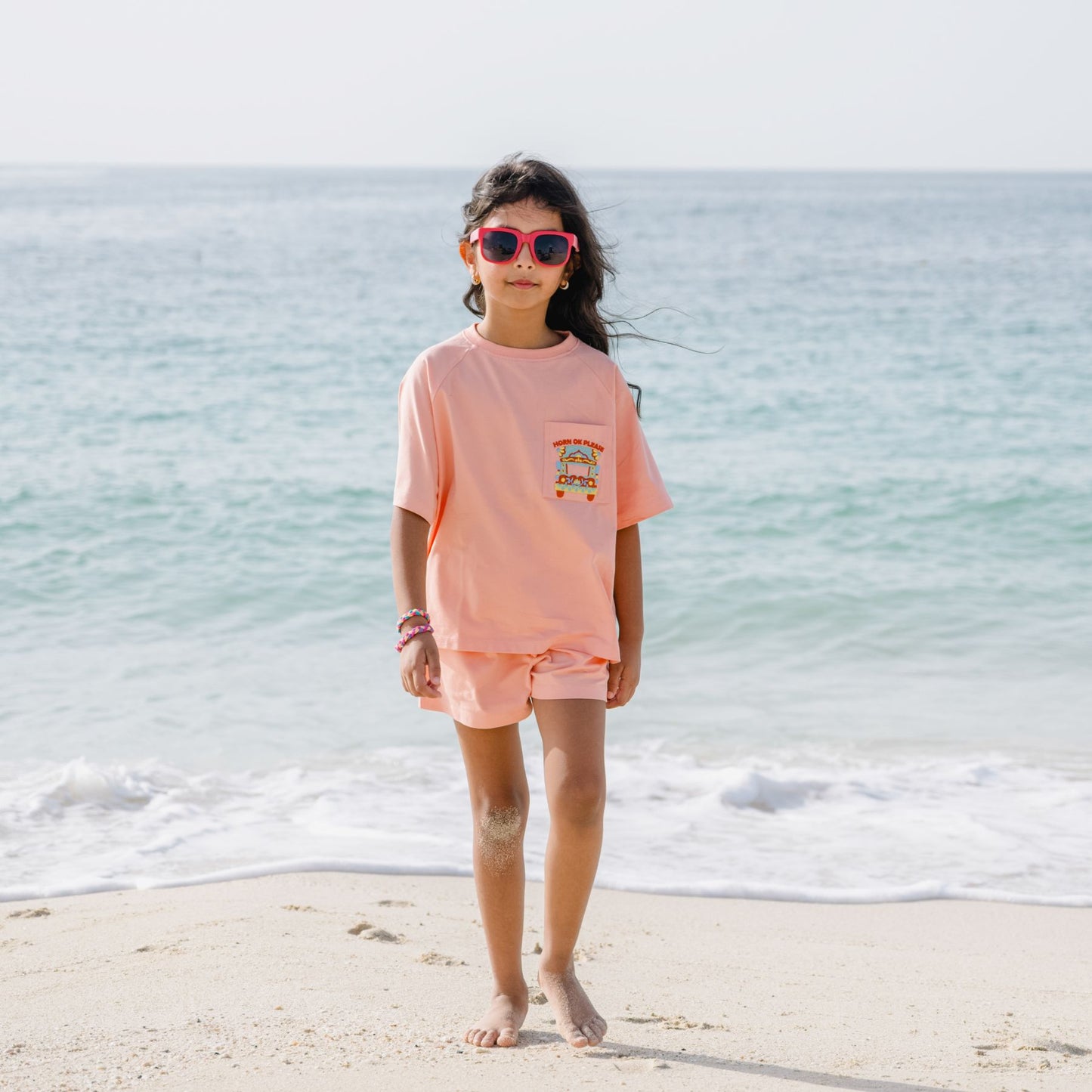 T-shirt and Shorts Set in Horn OK Please