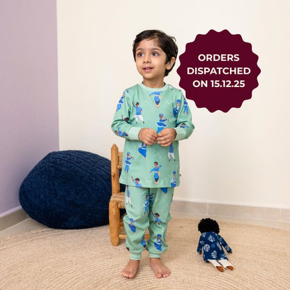 [UK Small Size Top-Up] Dancer Boys Print PJ set