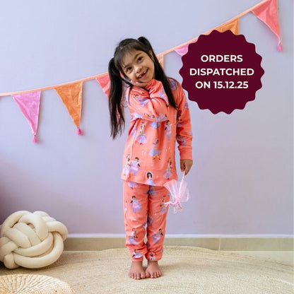 [UK Small Size Top-Up] Dancer Girls Print PJ set