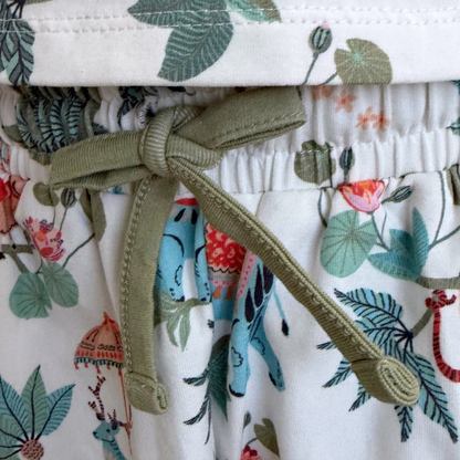 Kids Button Up PJ Set in JANGAL