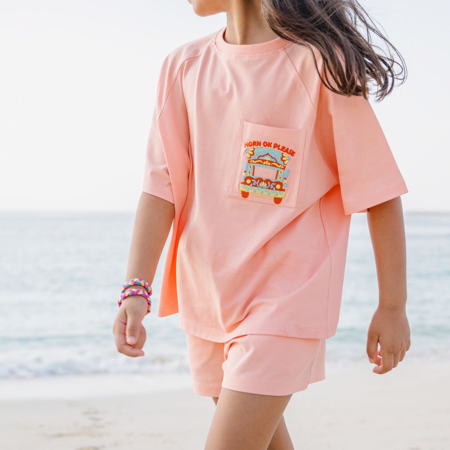 T-shirt and Shorts Set in Horn OK Please