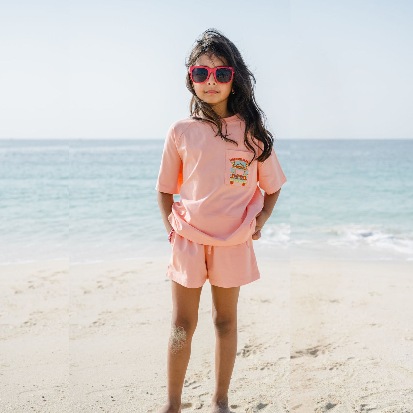 T-shirt and Shorts Set in Horn OK Please