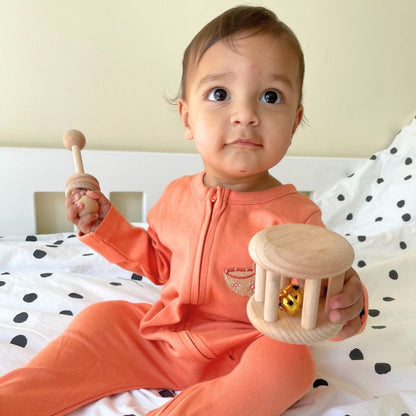 Embroidered Diya Sleepsuit