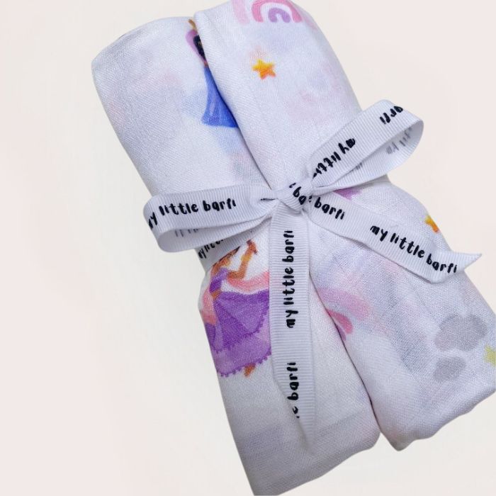 2-Pack Dancers Organic Cotton & Bamboo Muslin Swaddle Blankets