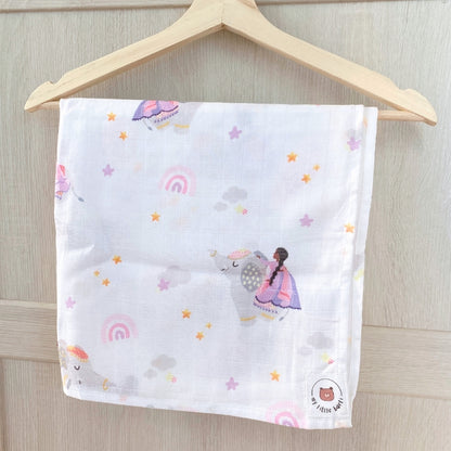 2-Pack Dancers Organic Cotton & Bamboo Muslin Swaddle Blankets