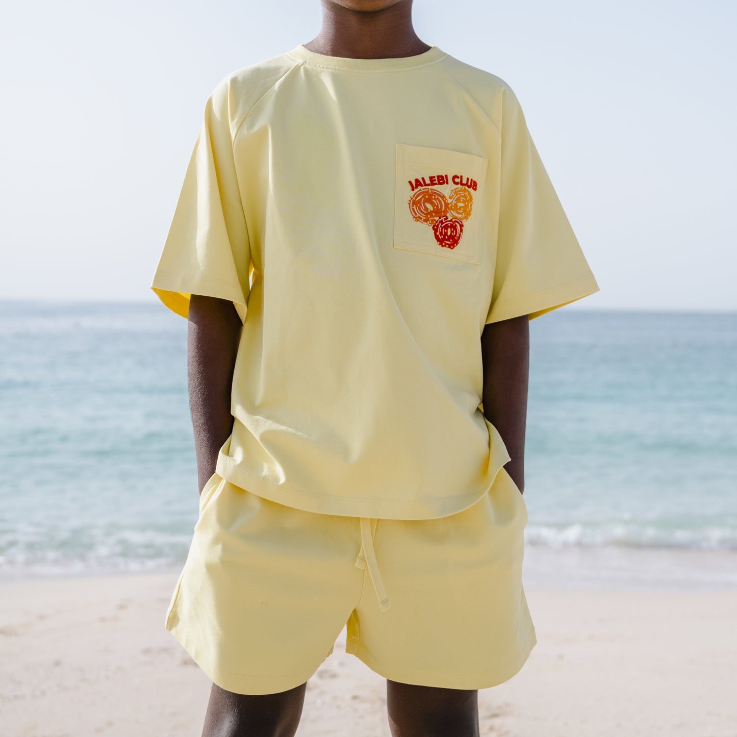 T-shirt and Shorts Set in Jalebi Club