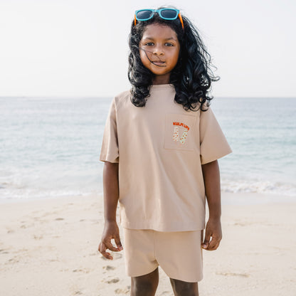 T-shirt and Shorts Set in Kulfi Life