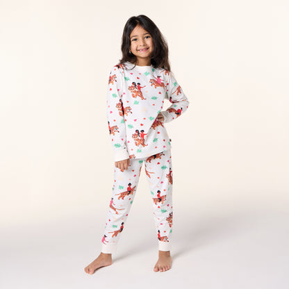 Tiger Print Organic Cotton Pullover Pyjama Set