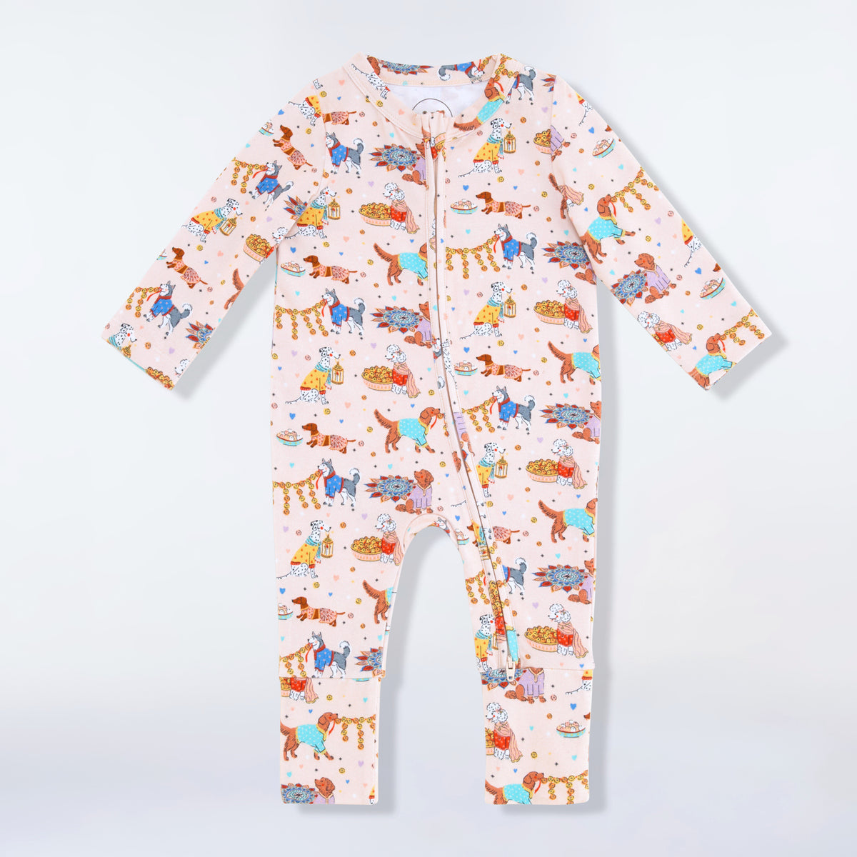 *New* Desi Dogs Zippered Baby Sleepsuit
