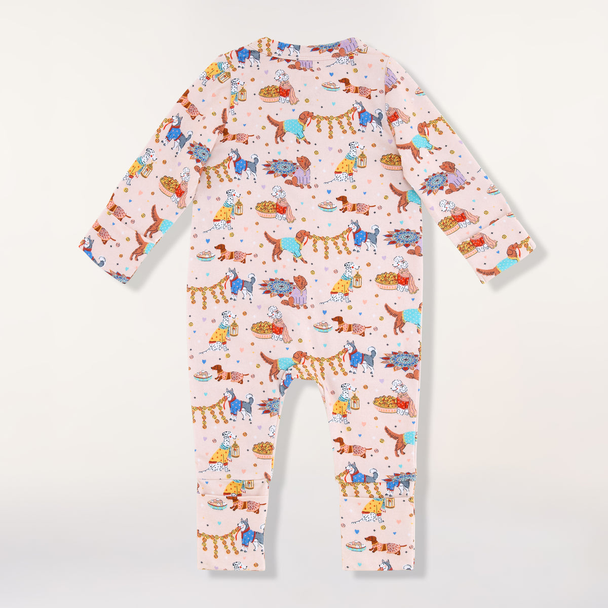 *New* Desi Dogs Zippered Baby Sleepsuit