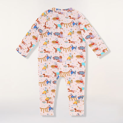 *New* Desi Dogs Zippered Baby Sleepsuit