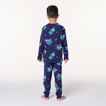 Flying Peacock Kids Pullover Pyjama Set