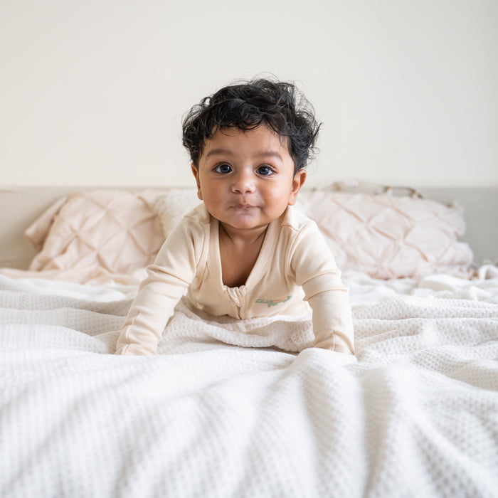 Embroidered Elephant Sleepsuit