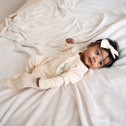 Embroidered Elephant Sleepsuit