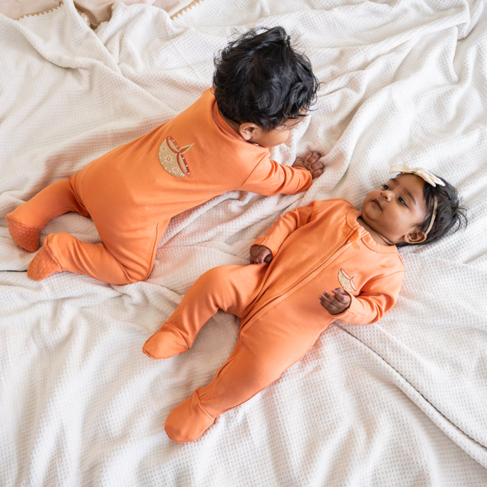Embroidered Diya Sleepsuit