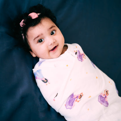 2-Pack Dancers Organic Cotton & Bamboo Muslin Swaddle Blankets
