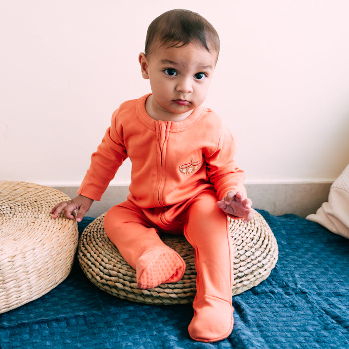 Embroidered Diya Sleepsuit