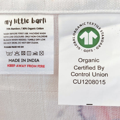2-Pack Dancers Organic Cotton & Bamboo Muslin Swaddle Blankets